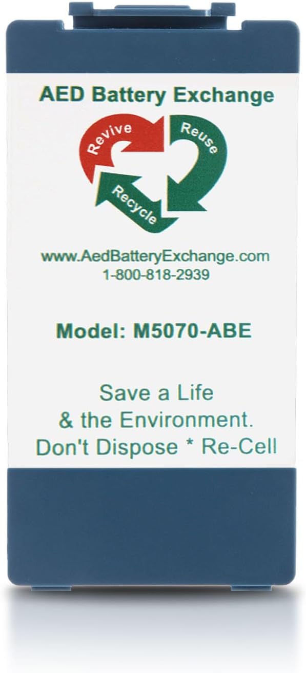 M5070A Replacement Battery Compatible with Philips Defibrillator, Replacement Battery for Models M5066A & M5068A - Made in USA (Model M5070-ABE)