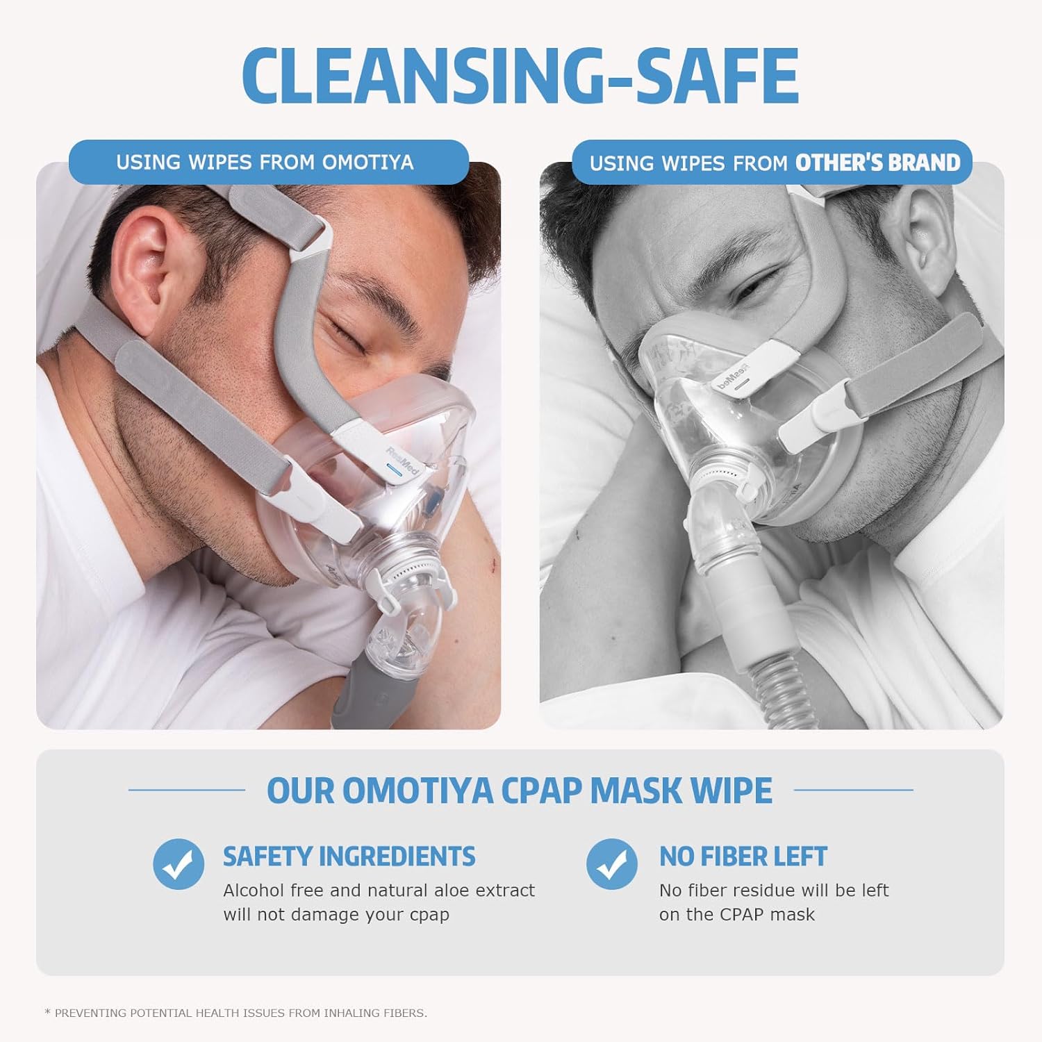 CPAP Mask Cleaning Wipes, 160 Count Extra-Large Moist Wipes for Masks, Tubing & Sleep Machine Supplies, Unscented and Alcohol-Free