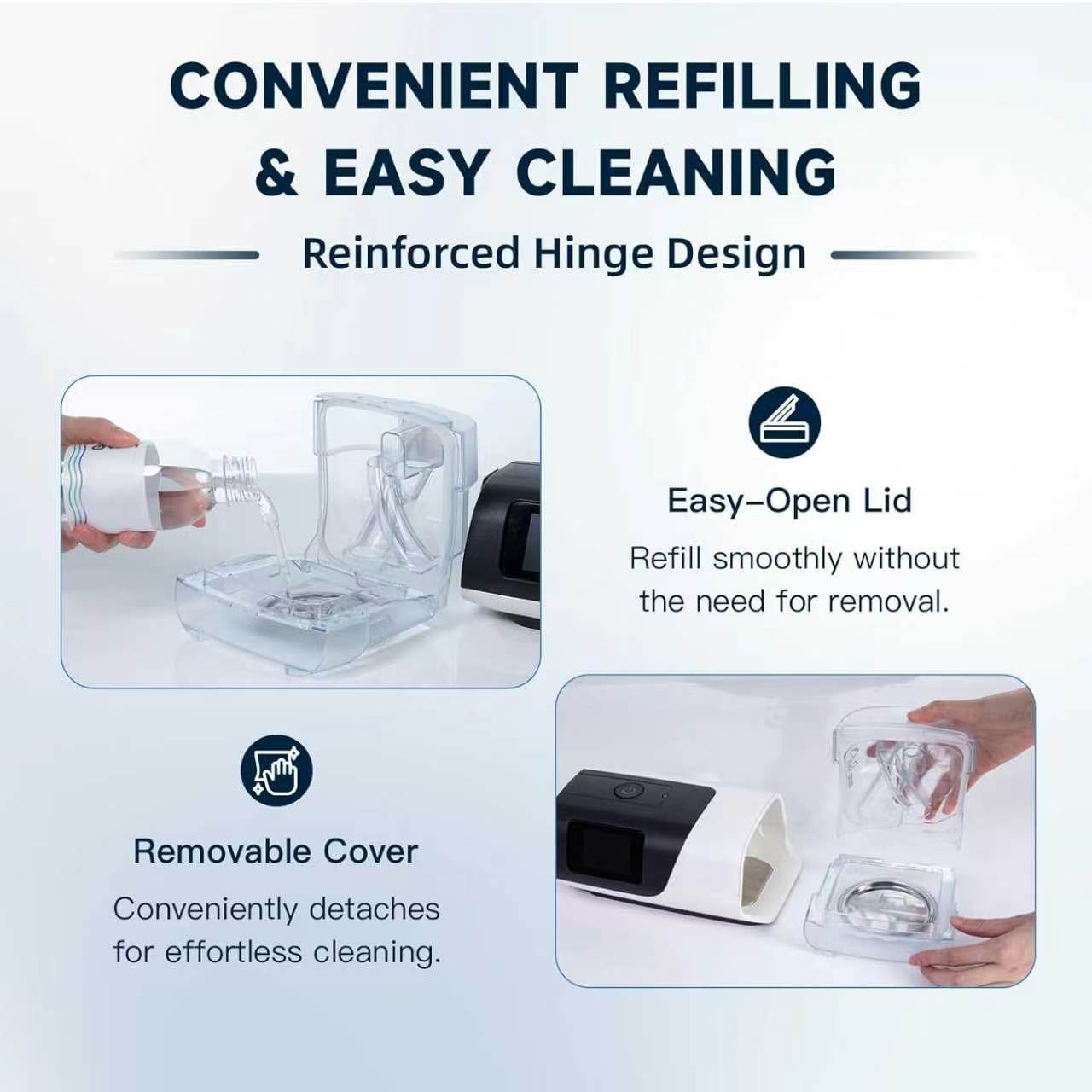 Replacement Water Chamber Compatible with AirSense 11 & AirCurve 11, CPAP Humidifier Water Tank for Air11 Series Devices