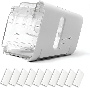 Resvent CPAP Water Chamber, Resvent CPAP Supplies, Replacement CPAP Humidifier Compatible with Resvent iBreeze CPAP Machine, Same Quality As OEM, with 10-Pack Resvent CPAP Filters