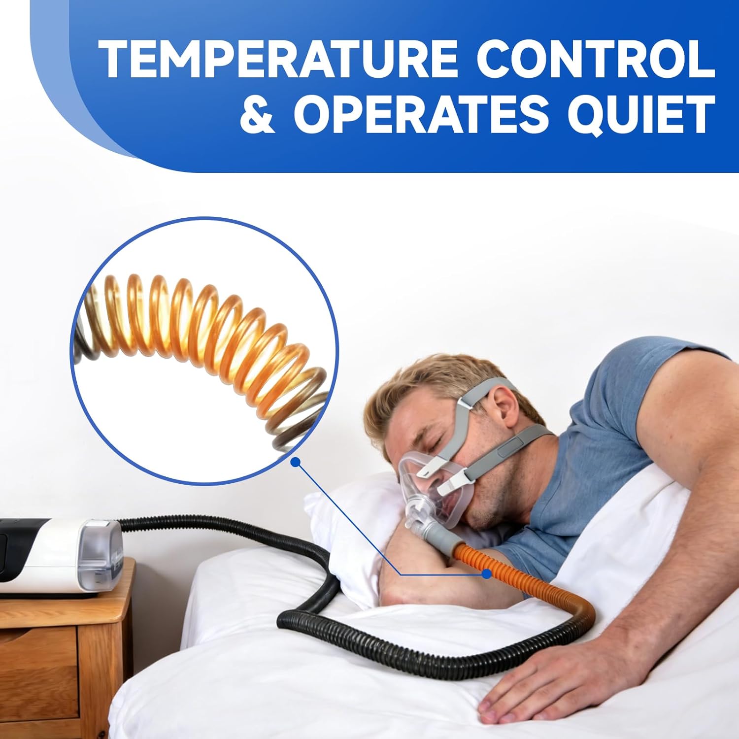 Replacement CPAP Tubing Compatible with AirSense 11 & AirCurve 11, 6.5 Ft CPAP Hose with Standard Connectors