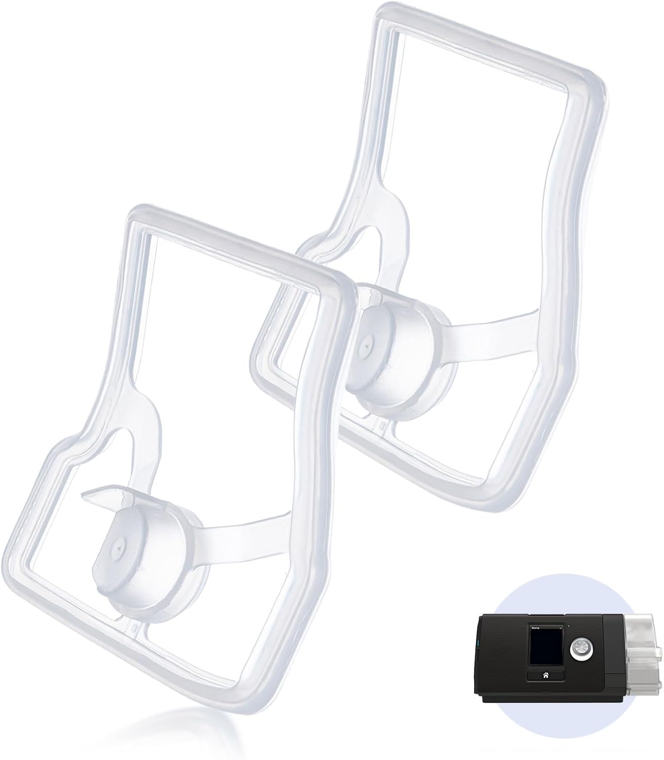 Replacement Gaskets for AirSense 10 & AirCurve 10 Water Chamber, Silicone Gaskets Compatible with HumidAir Standard Tub for Air10 Devices, Leak-Proof