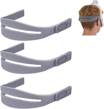 3-Pack Replacement Headgear Compatible with AirFit N30i & P30i Nasal Mask – Adjustable & Stretchy Material | CPAP Straps for Secure Fit | CPAP Supplies & Accessories (Mask & Frame Not Included)