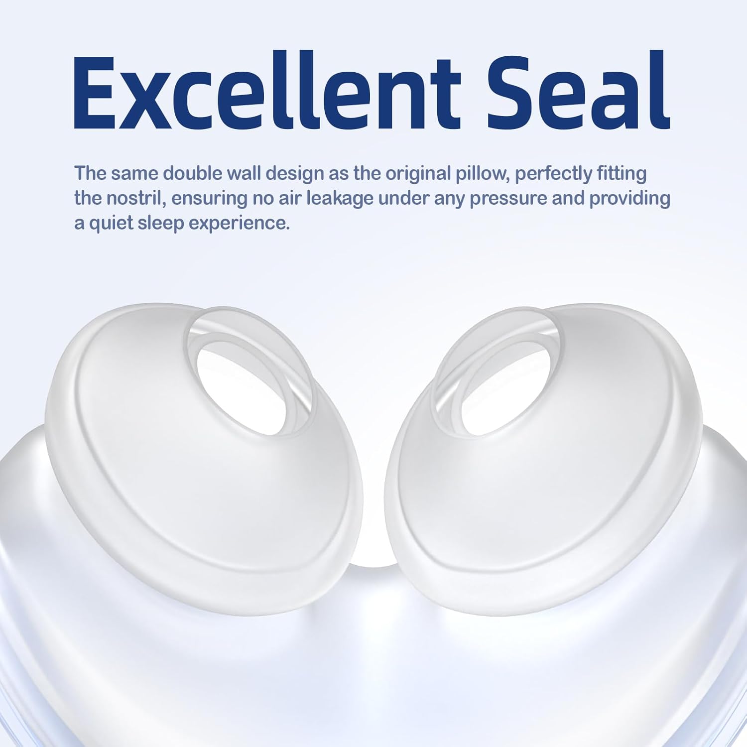 Replacement Nasal Pillow Cushion for ResMed AirFit P10, Compatible with Original Frame, Reliable Seal & Soft Silicone, S/M/L Available (Frame NOT Included)