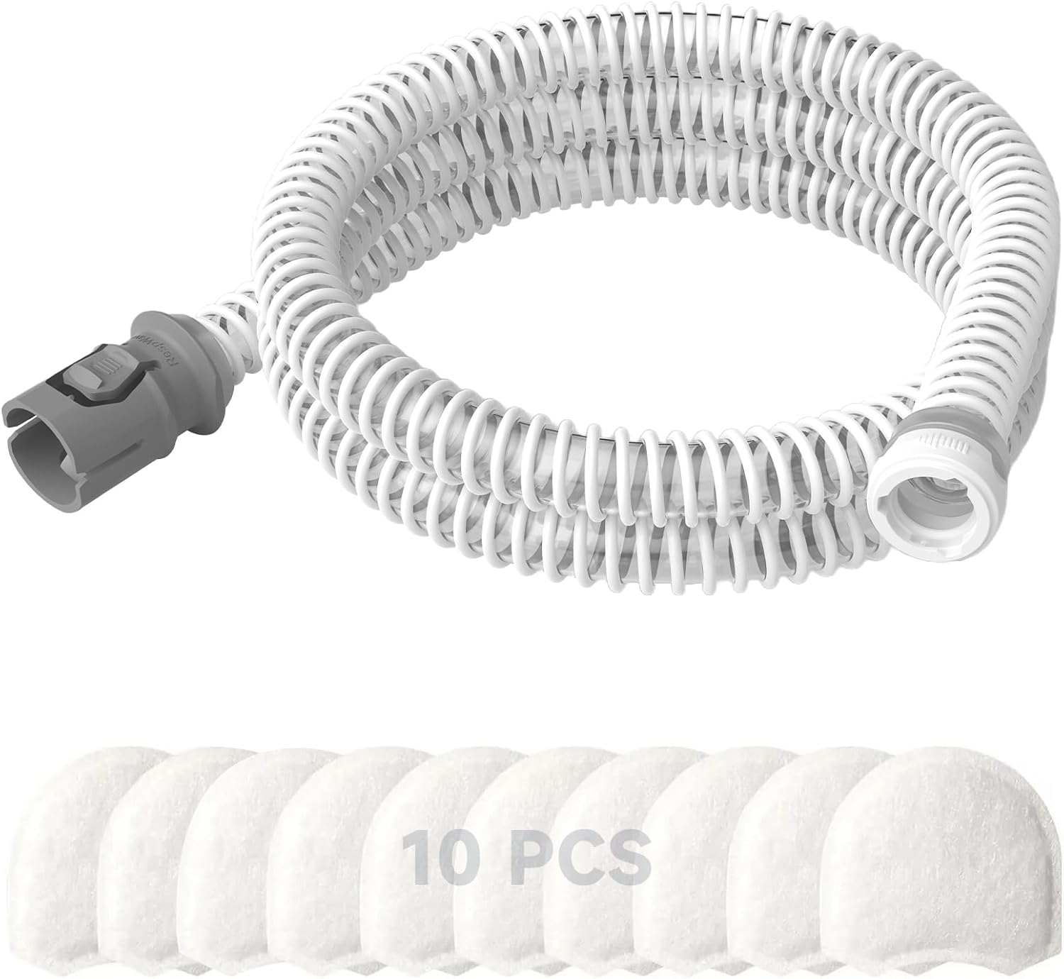 Replacement CPAP Tubing for ResMed AirMini + 10-Pack Filters Combo – Flexible, Travel-Friendly & OEM-Compatible | Works with AirMini Machine & P10, N20, N30 Nasal Masks