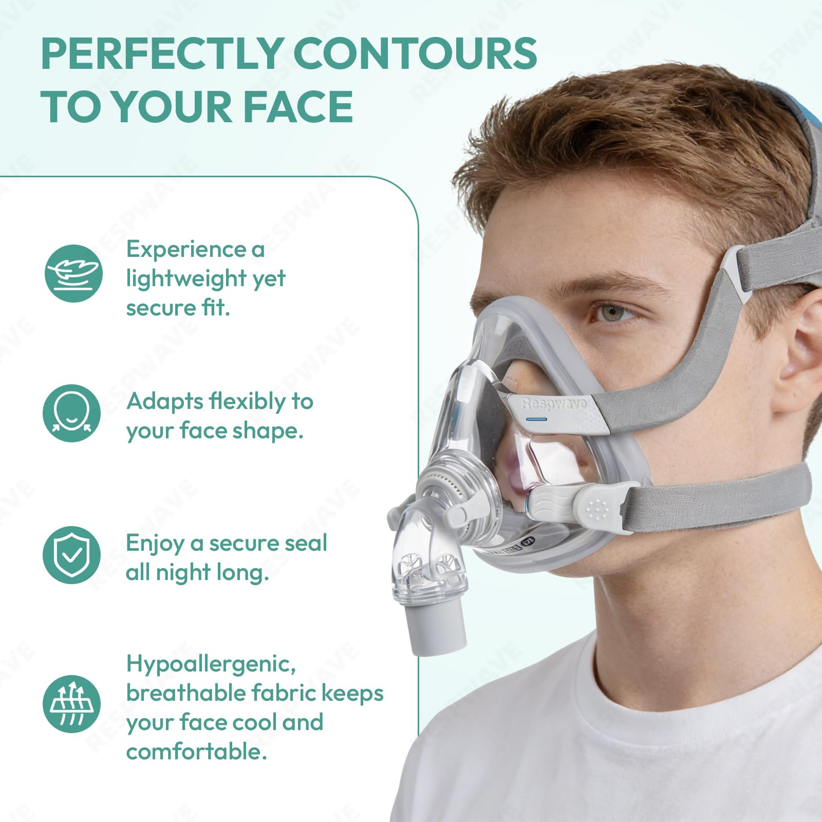 Replacement Frame Compatible with AirFit F20 & AirTouch F20 Full Face Mask, CPAP Mask Frame with Soft Padding (Frame Only)