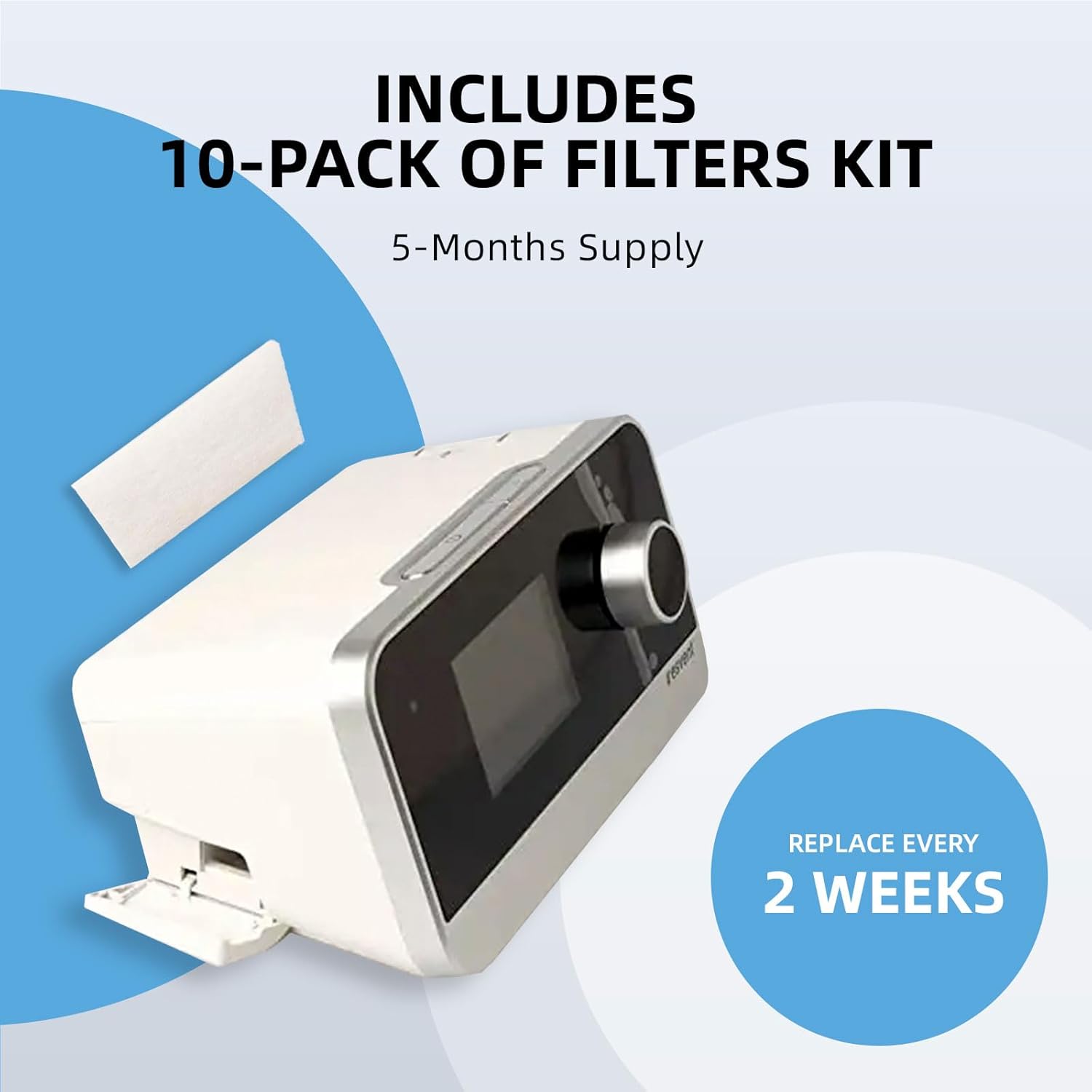 Replacement Water Chamber Compatible with Resvent iBreeze Series, Humidifier Water Tank with 10-Pack Filters for iBreeze Machines