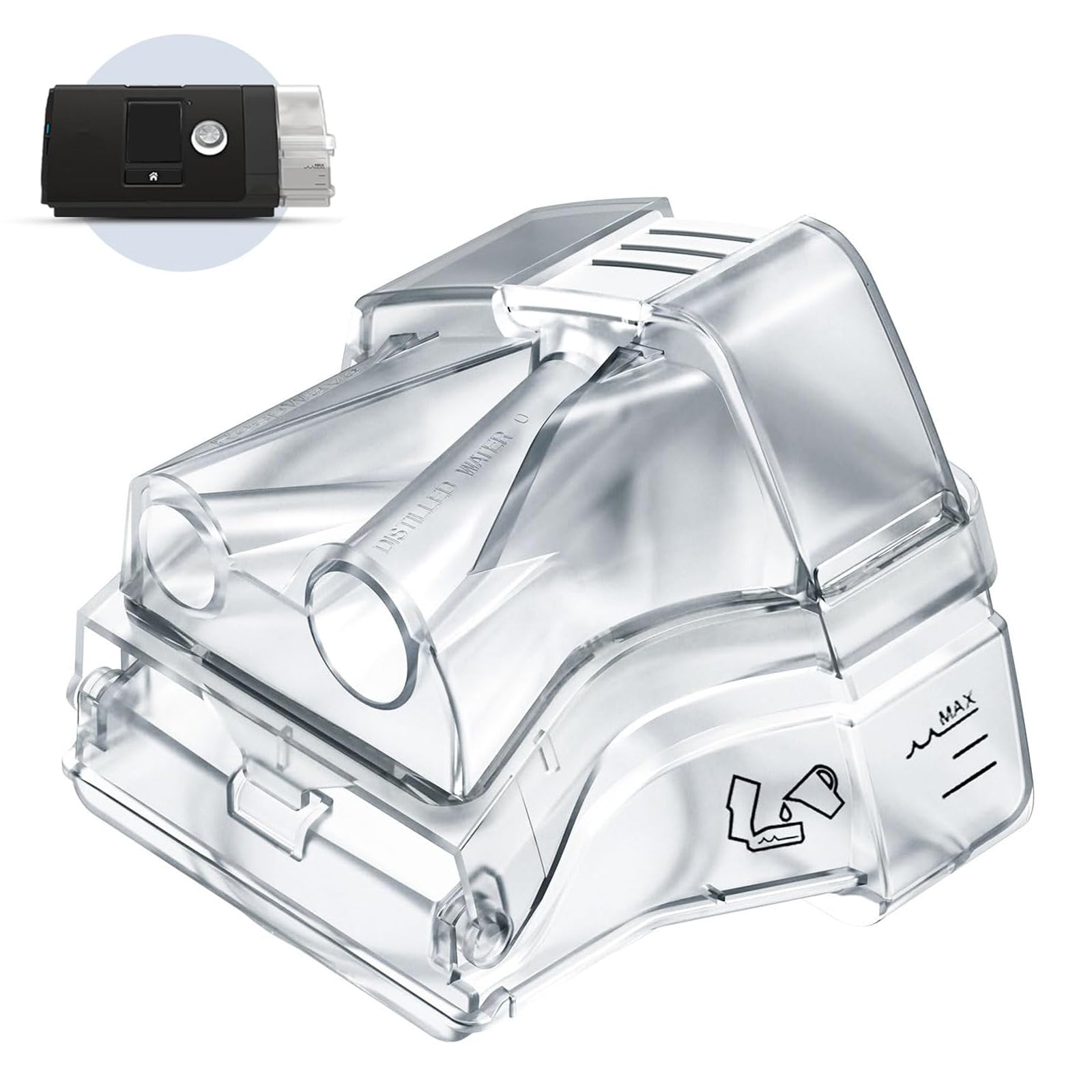 Replacement Water Chamber Compatible with AirSense 10 & AirCurve 10, CPAP Humidifier Tank for S10 Series Devices