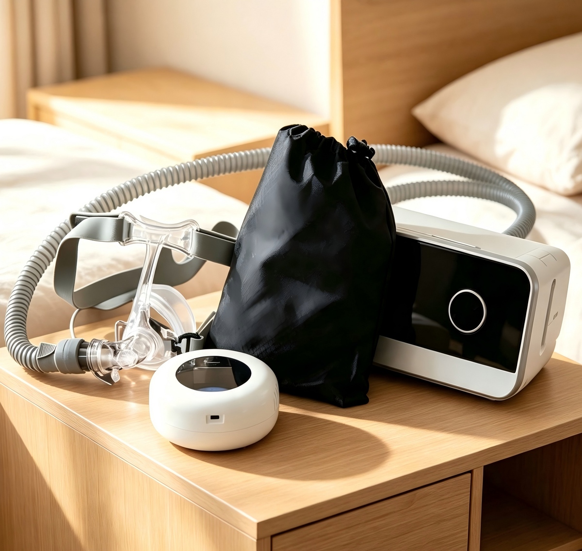 VirtuCLEAN Cleaning Kit Includes 4 Filters | Portable, Waterless Sanitizer for Sleep Mask, Tube & Humidifier