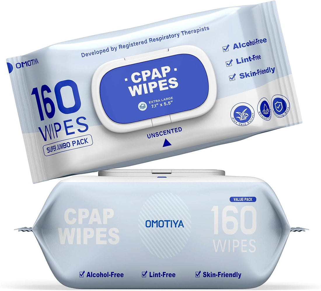 CPAP Mask Cleaning Wipes, 160 Count Extra-Large Moist Wipes for Masks, Tubing & Sleep Machine Supplies, Unscented and Alcohol-Free