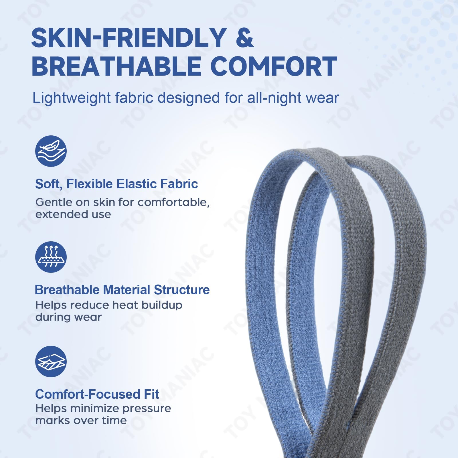 Replacement Headgear Compatible with AirFit P10 & N30, Adjustable CPAP Headgear Strap with Soft Elastic Fabric