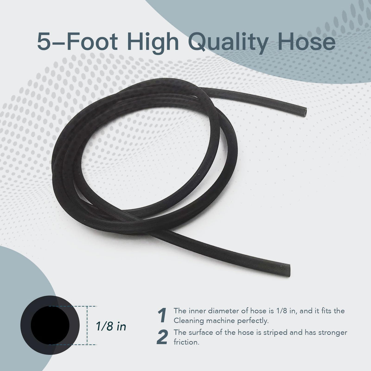 Replacement Tubing Adapter Compatible with AirSense 11 & AirCurve 11 Series, Includes 5 Ft Silicone Tubing