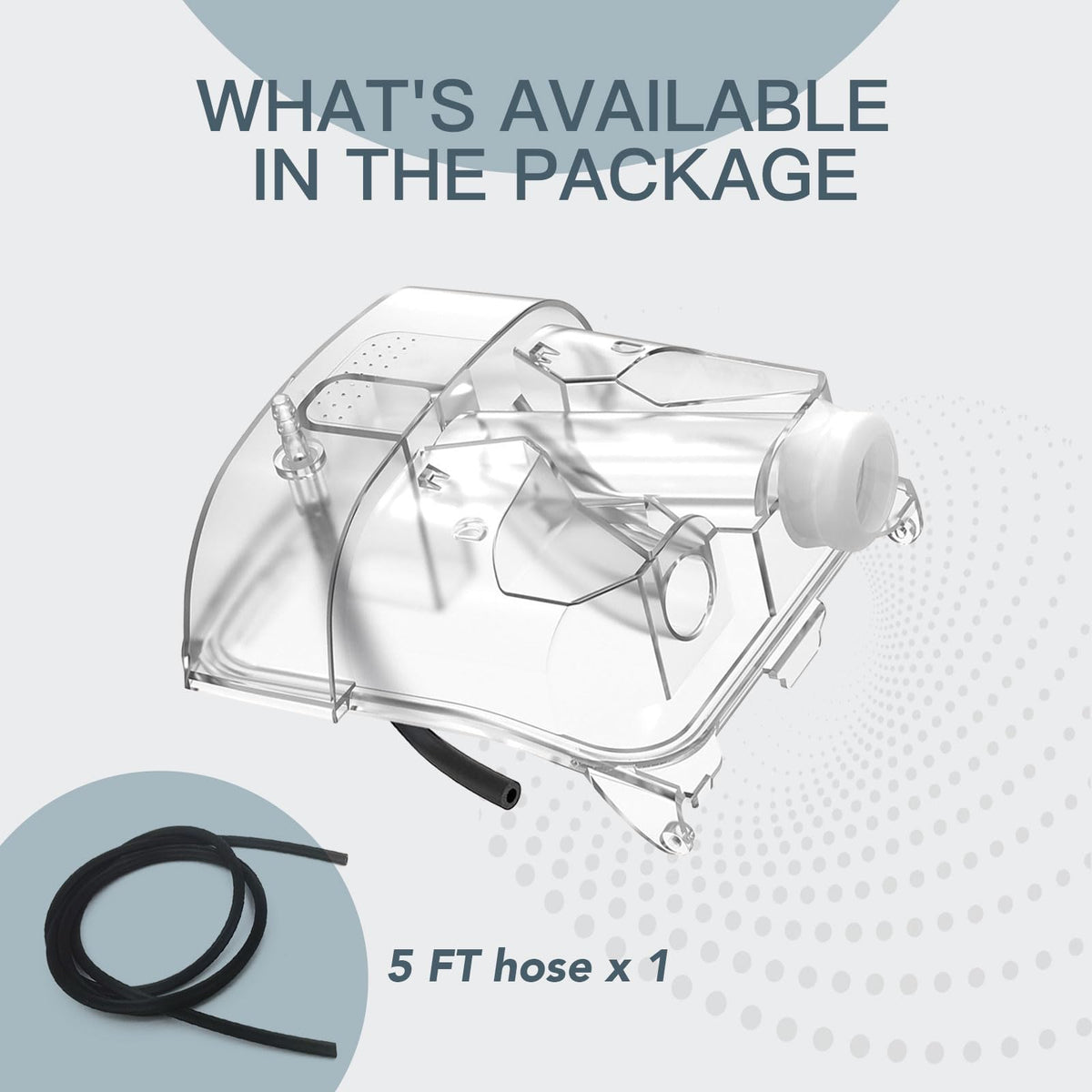 Replacement Tubing Adapter Compatible with AirSense 11 & AirCurve 11 Series, Includes 5 Ft Silicone Tubing