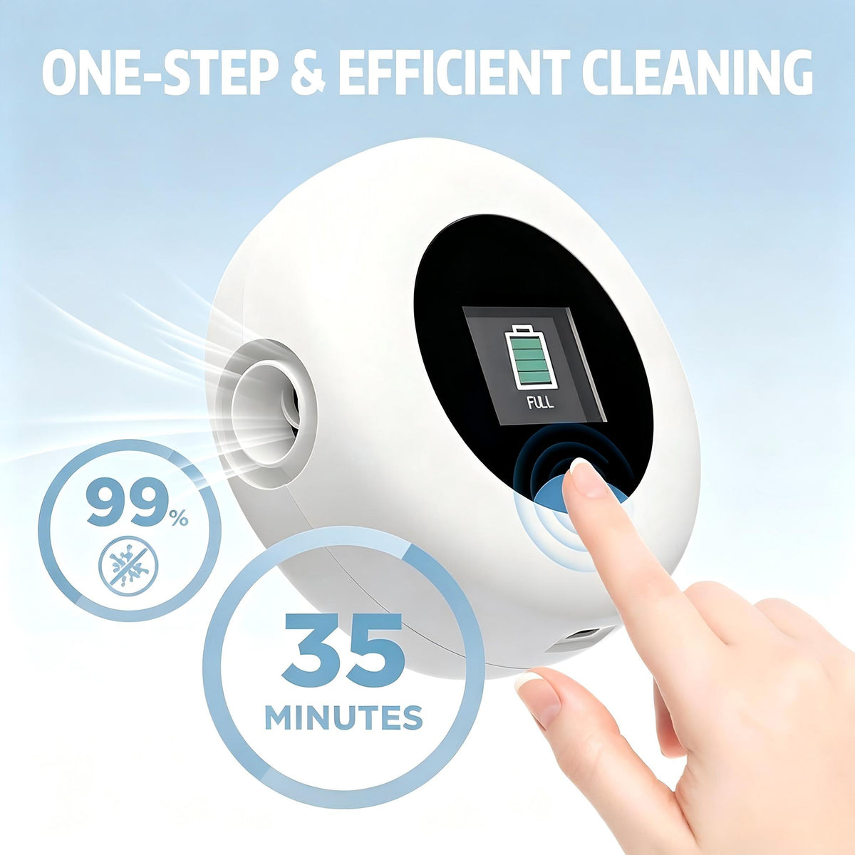 VirtuCLEAN Cleaning Kit Includes 4 Filters | Portable, Waterless Sanitizer for Sleep Mask, Tube & Humidifier