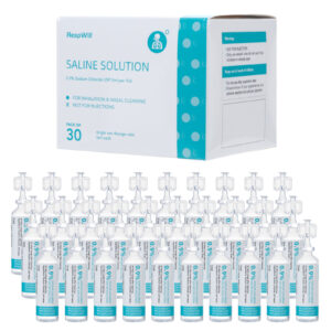 0.9% saline cleaning solution, ready to use for daily, 15ml each, 20 per box